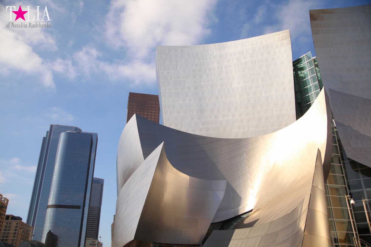 Даунтаун Лос Анджелеса + Знак LAX (Калифорния)